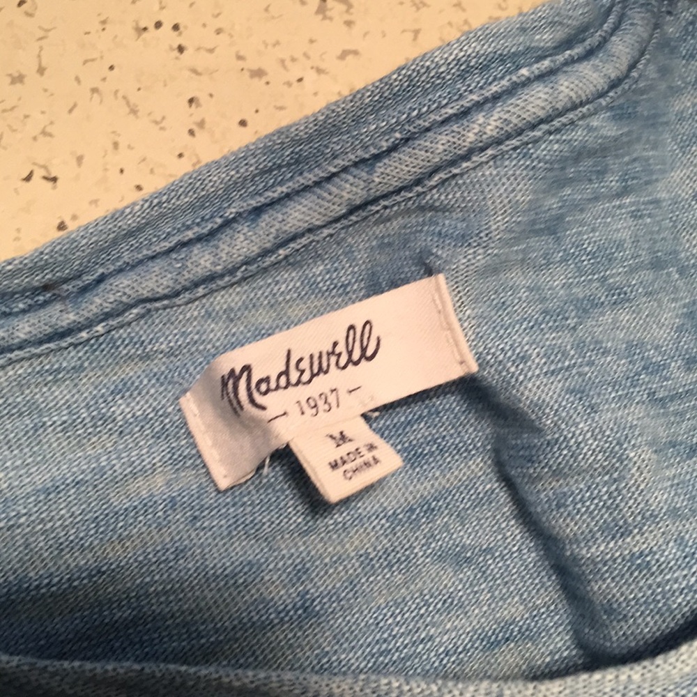 Madewell T-shirt in blue denim color